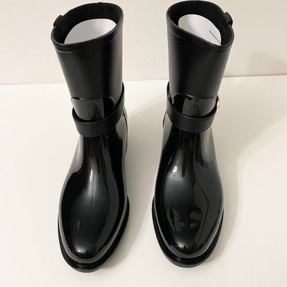 Guess Boots Womens Size 8 Black Booties Slip On Rubber Rain Boot GF Kirklin - Picture 7 of 16